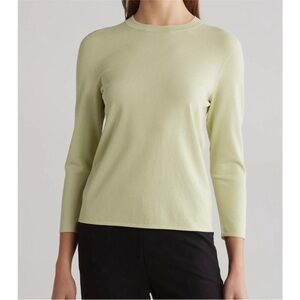 NWT Vince Women's 3/4 SLV Crewneck Sweater in color Cacti